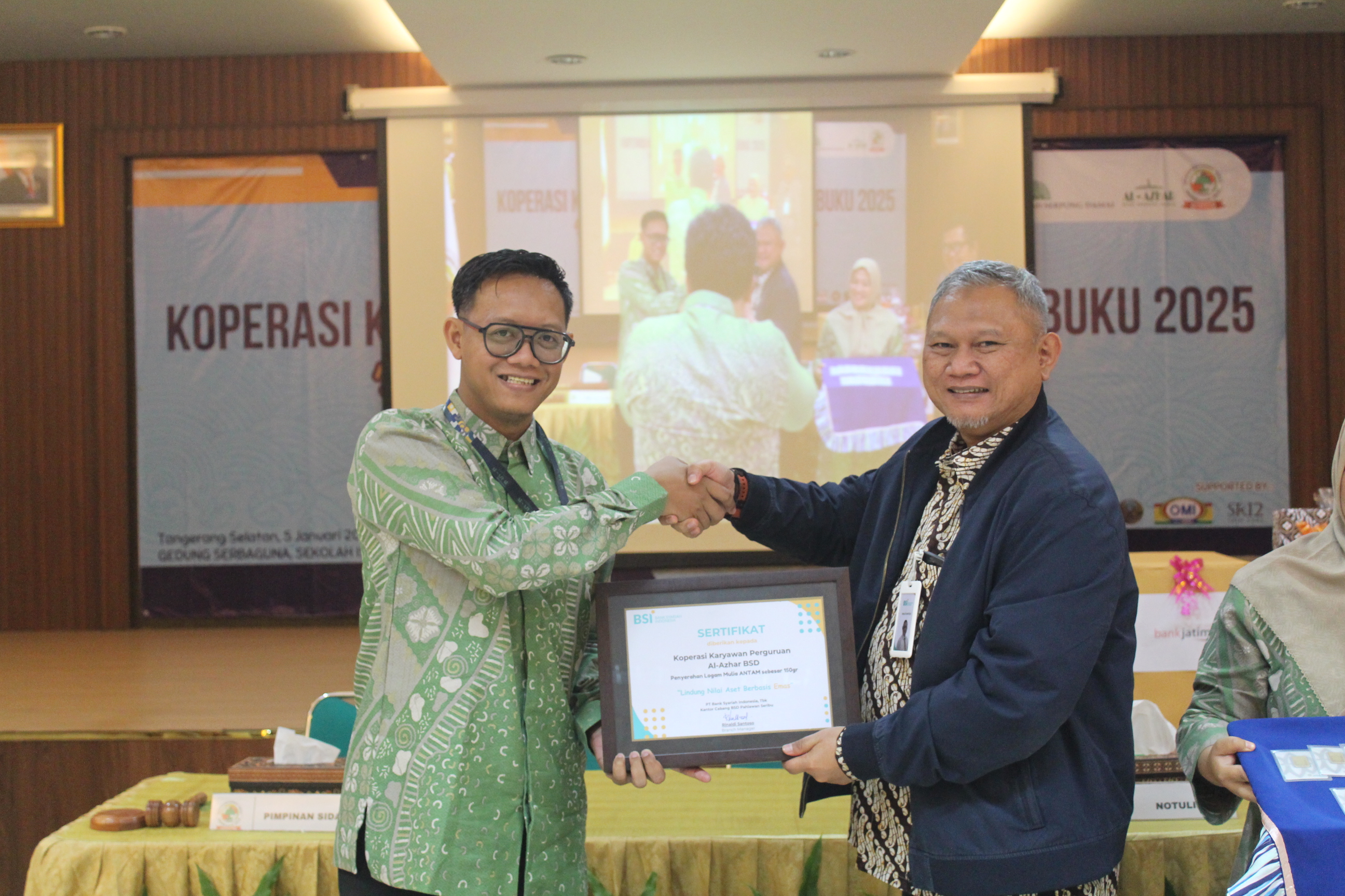 Gandeng Bank BSI, Koperasi Karyawan Al-Azhar BSD Fasilitasi Anggota Miliki Logam Mulia dengan Mudah dan Aman