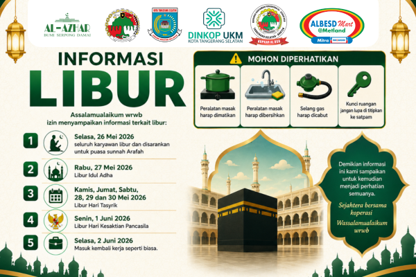INFORMASI LIBUR OPERASIONAL KOPKAR AL BSD