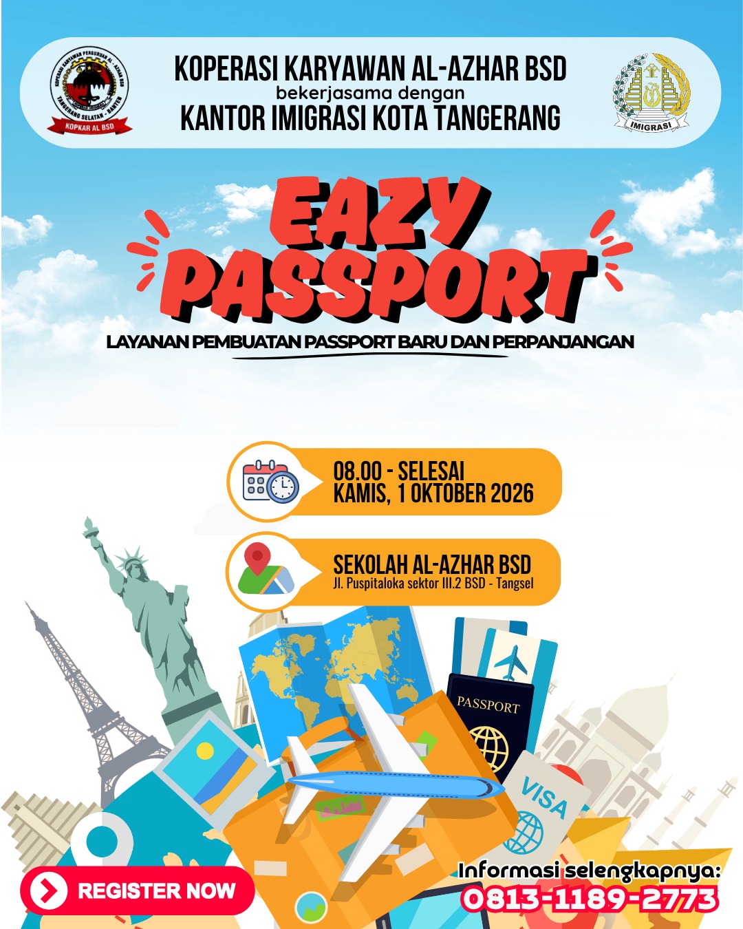 Layanan Eazy Passport Koperasi: Wujud Kemudahan Layanan Paspor untuk Anggota dan Keluarga Besar Al-Azhar BSD